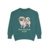 Pekingese Dad Sweatshirt, Blue Spruce, front view