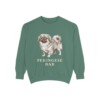 Pekingese Dad Sweatshirt, Light Green, front view