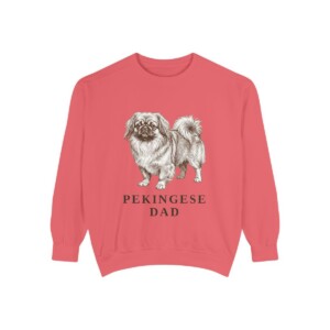 Pekingese Dad Sweatshirt, Watermelon, front view