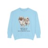 Pekingese Humor Sweatshirt, Chambray, front view