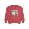 Pekingese Humor Sweatshirt, Crimson, front view