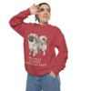 Pekingese Humor Sweatshirt, Crimson, person 2 context
