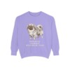 Pekingese Humor Sweatshirt, Violet, front view