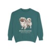 pekingese-sweatshirt-latin-blue-spruce-1 Pekingese Latin Sweatshirt, Blue Spruce, front view