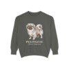 pekingese-sweatshirt-latin-pepper-1 Pekingese Latin Sweatshirt, Pepper, front view