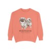 pekingese-sweatshirt-latin-terracotta-1 Pekingese Latin Sweatshirt, Terracotta, front view