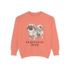 Pekingese Mom Sweatshirt, Terracotta, front view
