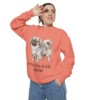 pekingese-sweatshirt-mom-terracotta-person-2-context Pekingese Mom Sweatshirt, Terracotta, person 2 context