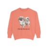 Pekingese Sweatshirt, Terracotta, front view