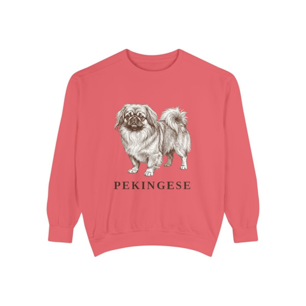 Pekingese Sweatshirt, Watermelon, front view