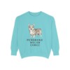 Pembroke Welsh Corgi Sweatshirt, Chalky Mint, front view