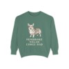 pembroke-welsh-corgi-sweatshirt-dad-light-green Pembroke Welsh Corgi Dad Sweatshirt, Light Green, front view