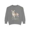 Pembroke Welsh Corgi Latin Sweatshirt, Grey, front view