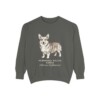 Pembroke Welsh Corgi Latin Sweatshirt, Pepper, front view