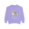 Pembroke Welsh Corgi Latin Sweatshirt, Violet, front view