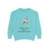 Peruvian Inca Orchid Dad Sweatshirt, Chalky Mint, front view