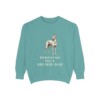 Peruvian Inca Orchid Dad Sweatshirt, Seafoam, front view