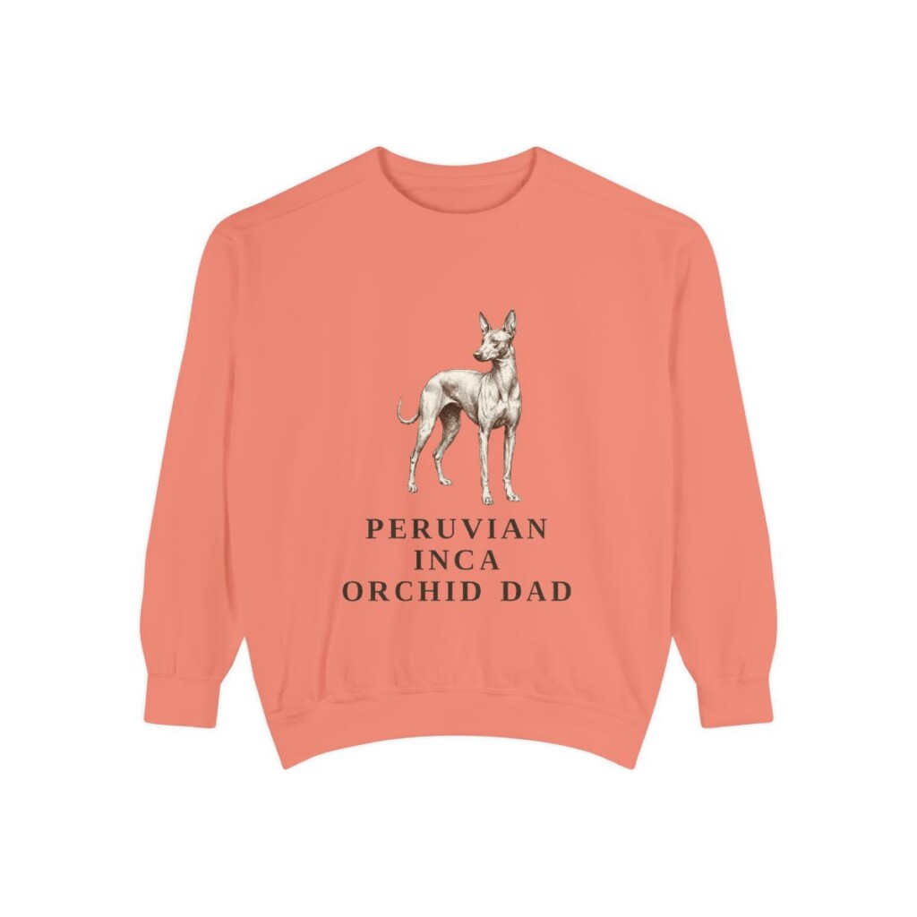 Peruvian Inca Orchid Dad Sweatshirt, Terracotta, front view