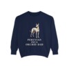 Peruvian Inca Orchid Dad Sweatshirt, True Navy, front view