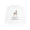 Peruvian Inca Orchid Dad Sweatshirt, White, front view