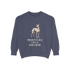 Peruvian Inca Orchid Sweatshirt, Denim, front view