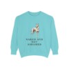 Peruvian Inca Orchid Humor Sweatshirt, Chalky Mint, front view