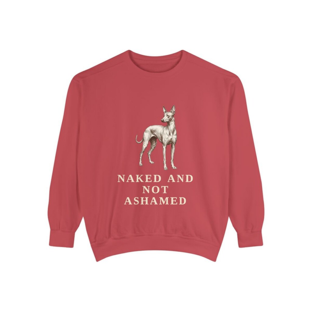 Peruvian Inca Orchid Humor Sweatshirt, Crimson, front view
