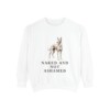 Peruvian Inca Orchid Humor Sweatshirt, White, front view