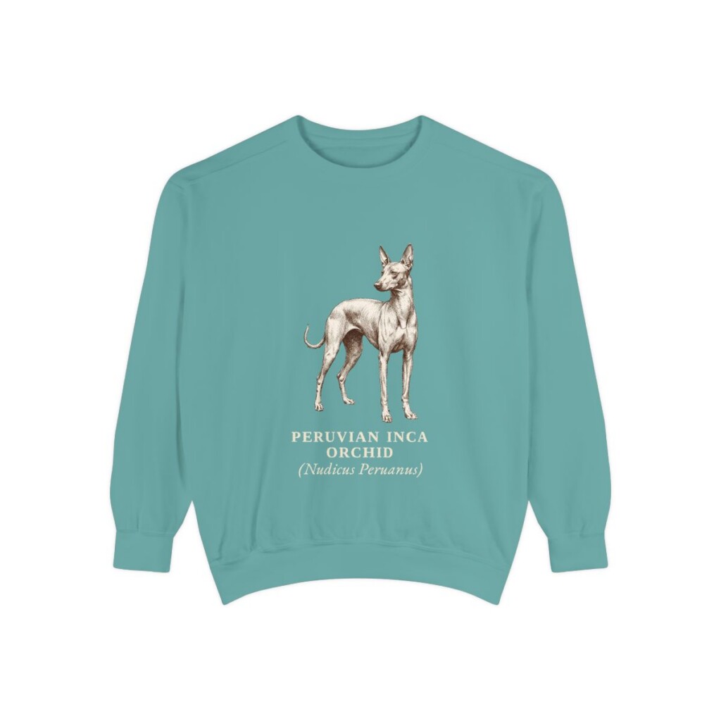 peruvian-inca-orchid-sweatshirt-latin-seafoam Peruvian Inca Orchid Latin Sweatshirt, Seafoam, front view
