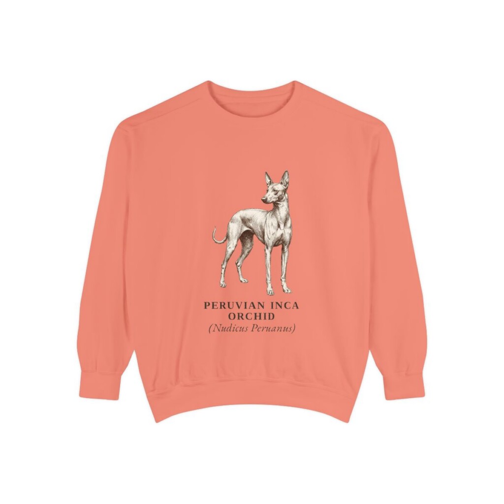 peruvian-inca-orchid-sweatshirt-latin-terracotta Peruvian Inca Orchid Latin Sweatshirt, Terracotta, front view