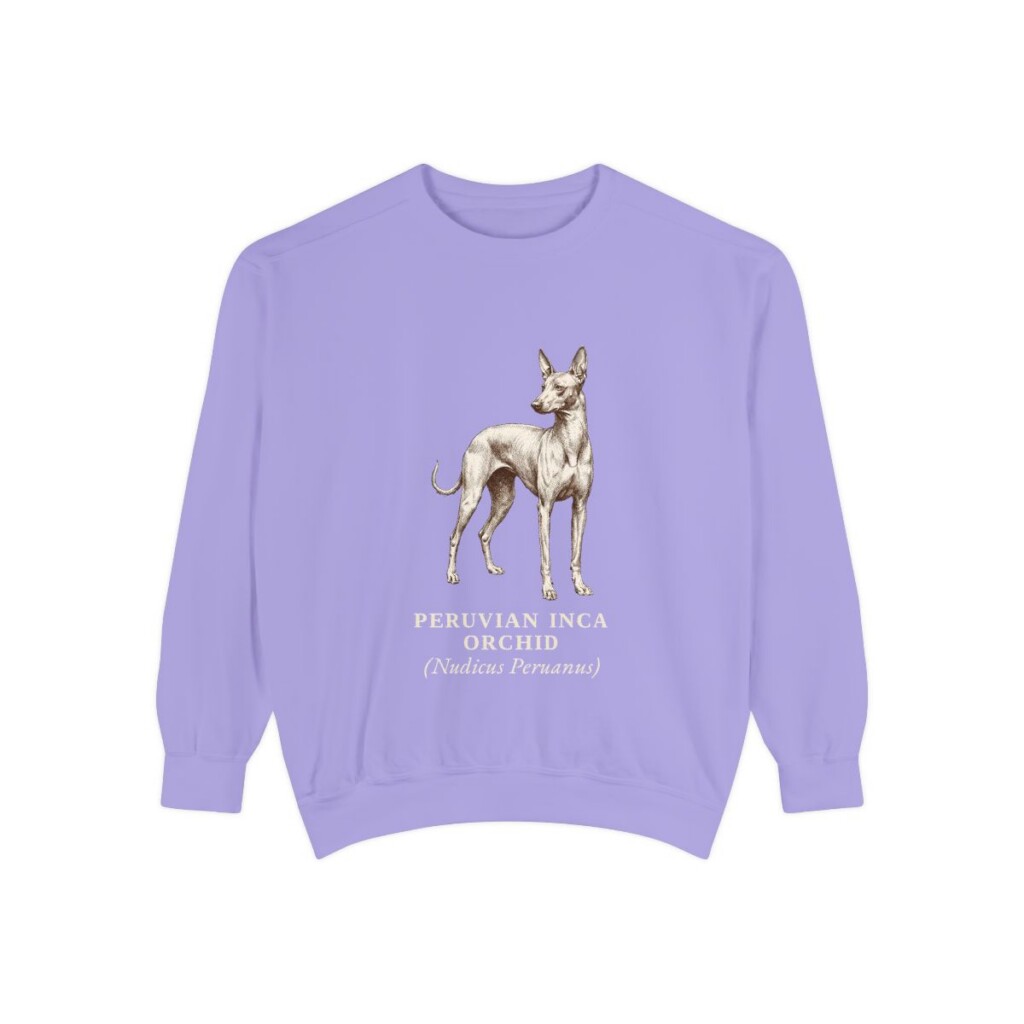 peruvian-inca-orchid-sweatshirt-latin-violet Peruvian Inca Orchid Latin Sweatshirt, Violet, front view