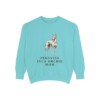 Peruvian Inca Orchid Mom Sweatshirt, Chalky Mint, front view