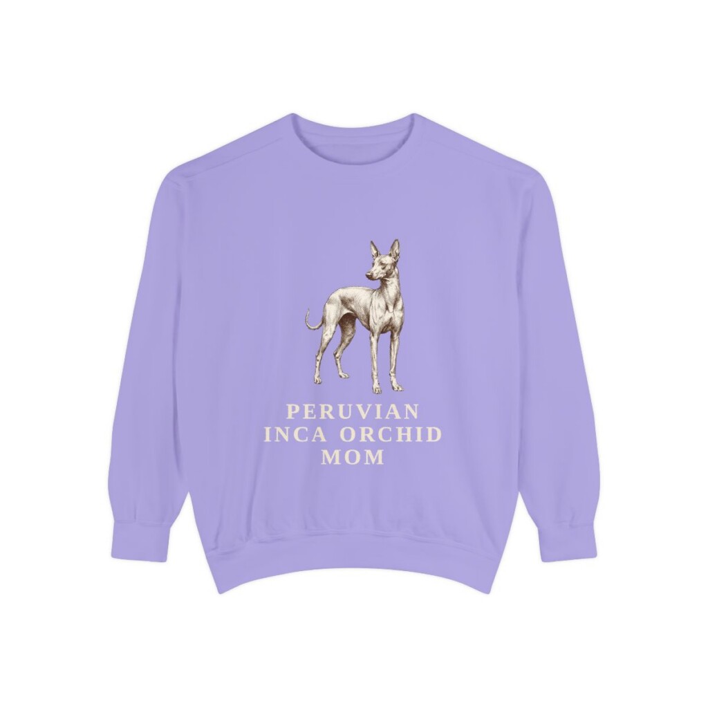 Peruvian Inca Orchid Mom Sweatshirt, Violet, front view