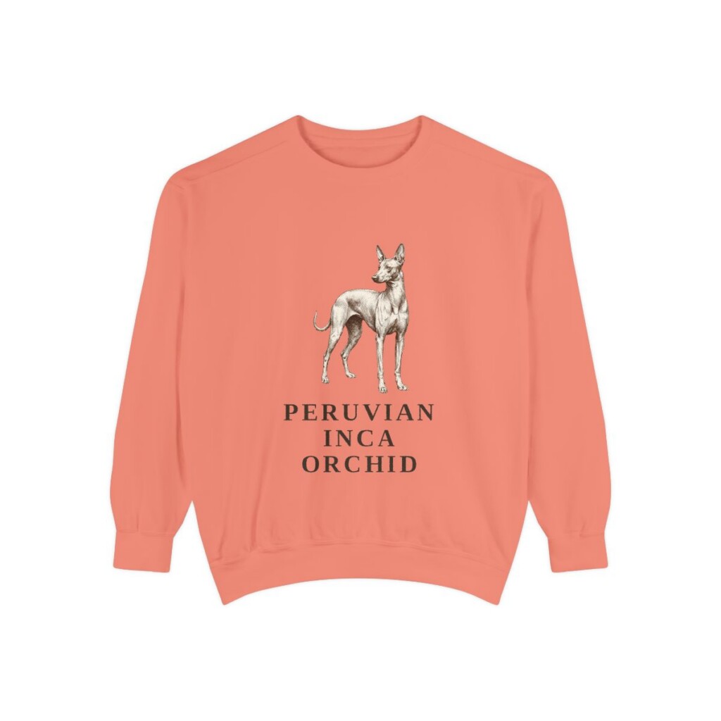 Peruvian Inca Orchid Sweatshirt, Terracotta, front view