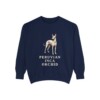 Peruvian Inca Orchid Sweatshirt, True Navy, front view
