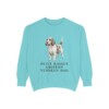 Petit Basset Griffon Vendeen Dad Sweatshirt, Chalky Mint, front view
