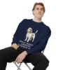 Petit Basset Griffon Vendeen Dad Sweatshirt, True Navy, person 1 context