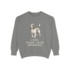 petit-basset-griffon-vendeen-sweatshirt-humor-grey Petit Basset Griffon Vendeen Humor Sweatshirt, Grey, front view