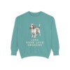 petit-basset-griffon-vendeen-sweatshirt-humor-seafoam Petit Basset Griffon Vendeen Humor Sweatshirt, Seafoam, front view