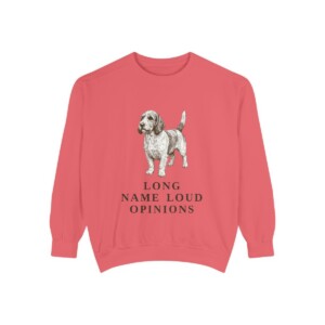 Petit Basset Griffon Vendeen Humor Sweatshirt, Watermelon, front view