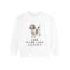 petit-basset-griffon-vendeen-sweatshirt-humor-white Petit Basset Griffon Vendeen Humor Sweatshirt, White, front view