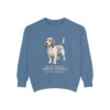 petit-basset-griffon-vendeen-sweatshirt-latin-blue-jean Petit Basset Griffon Vendeen Latin Sweatshirt, Blue Jean, front view