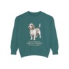 petit-basset-griffon-vendeen-sweatshirt-latin-blue-spruce Petit Basset Griffon Vendeen Latin Sweatshirt, Blue Spruce, front view