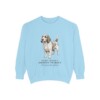 petit-basset-griffon-vendeen-sweatshirt-latin-chambray Petit Basset Griffon Vendeen Latin Sweatshirt, Chambray, front view