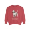 petit-basset-griffon-vendeen-sweatshirt-latin-crimson Petit Basset Griffon Vendeen Latin Sweatshirt, Crimson, front view