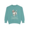 petit-basset-griffon-vendeen-sweatshirt-mom-seafoam-1 Petit Basset Griffon Vendeen Mom Sweatshirt, Seafoam, front view