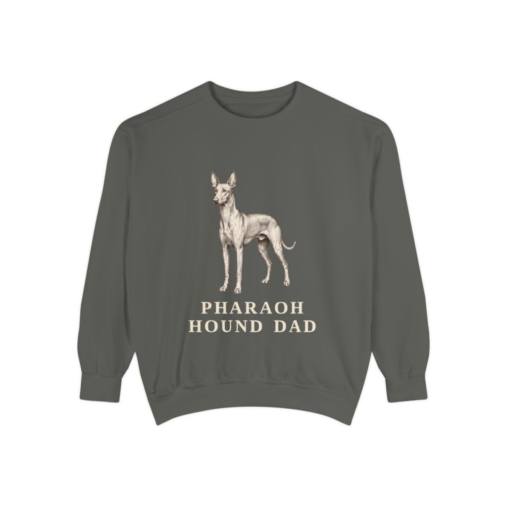 Pharaoh Hound Dad Sweatshirt, Pepper, front view
