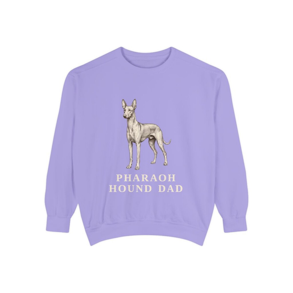 Pharaoh Hound Dad Sweatshirt, Violet, front view