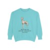 Pharaoh Hound Humor Sweatshirt, Chalky Mint, front view