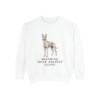 Pharaoh Hound Humor Sweatshirt, White, front view